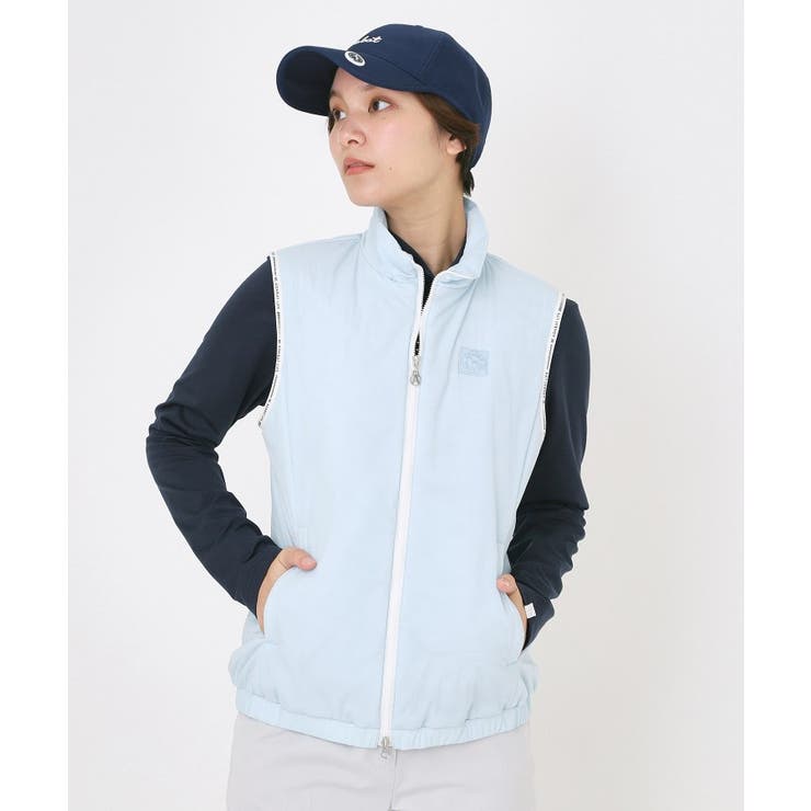 サックスブルー(090) | 【撥水】パデッドジップベスト | adabat