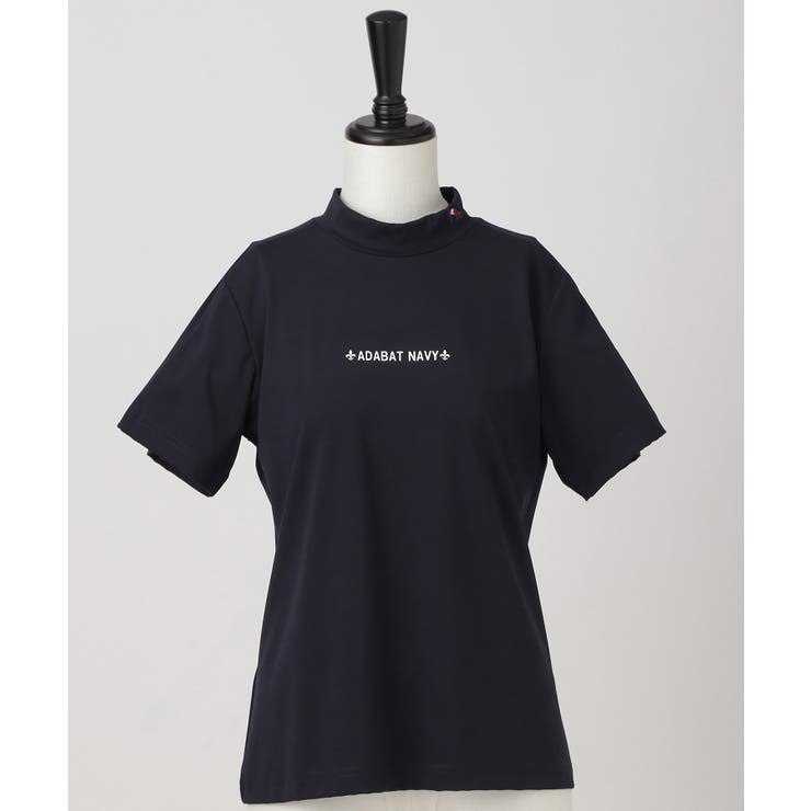 ブルー(093) | 【ADABAT NAVY】クールタッチロゴラインモックT | adabat