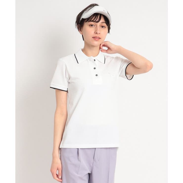 ワンポイントデザイン 半袖ポロシャツ[品番：WRDW0166770]｜adabat