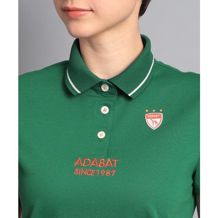 【UVカット／吸水速乾】ロゴデザイン 半袖ポロシャツ | adabat | 詳細画像5 
