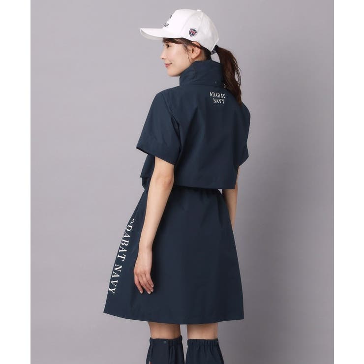 【ADABAT NAVY】レッグカバー付きレインワンピース | adabat | 詳細画像7 
