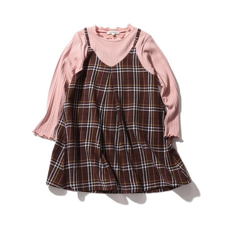 90 140cm チェックキャミドッキングワンピース 品番 Wrdw Shoo La Rue シューラルー のキッズファッション通販 Shoplist ショップリスト