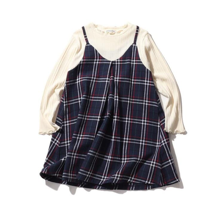 90 140cm チェックキャミドッキングワンピース 品番 Wrdw Shoo La Rue シューラルー のキッズファッション通販 Shoplist ショップリスト
