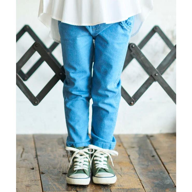 90 130cm ストレッチデニムフリル猫ポケットパンツ 品番 Wrdw Shoo La Rue シューラルー のキッズファッション通販 Shoplist ショップリスト