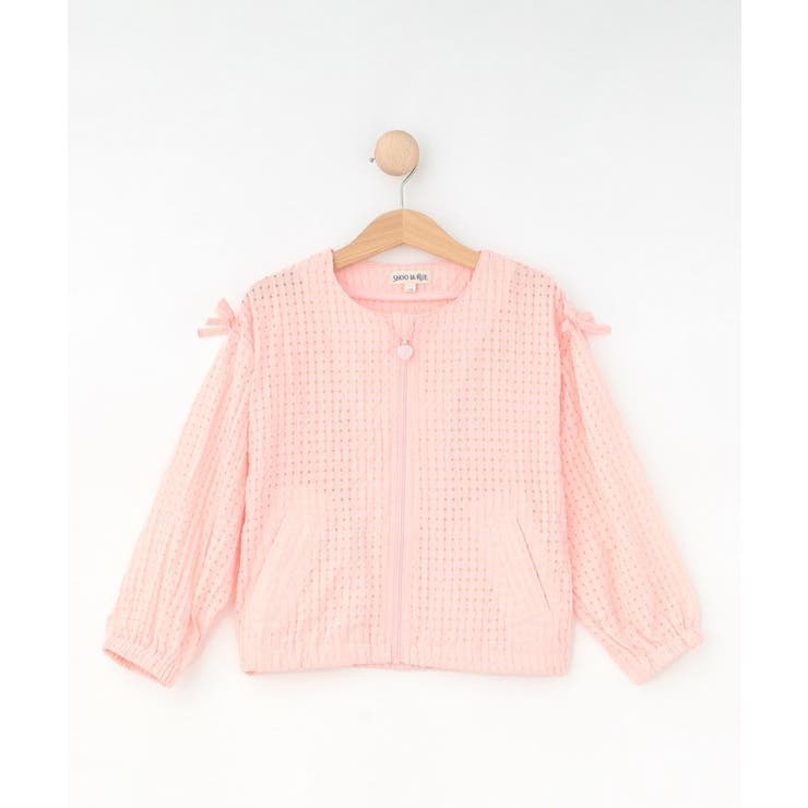 【100-120cm】シアーチェックブルゾン | SHOO・LA・RUE | 詳細画像1 