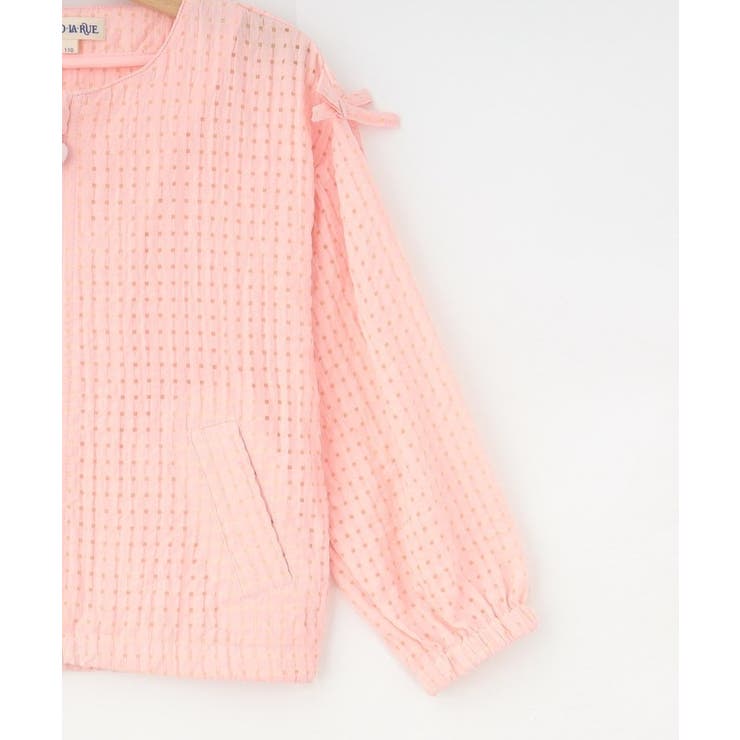 【100-120cm】シアーチェックブルゾン | SHOO・LA・RUE | 詳細画像4 