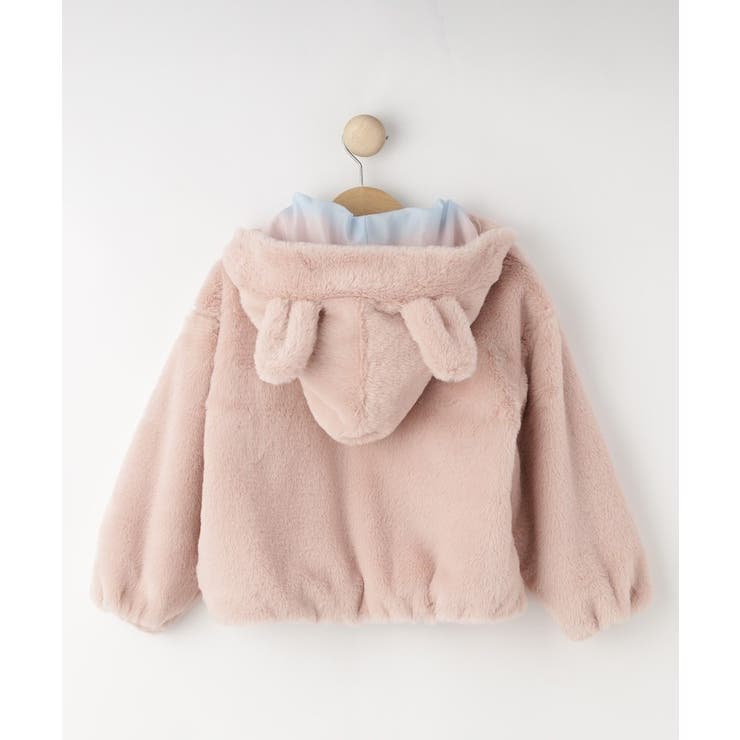 【100-120cm/トドラー】耳付きエコファーパーカ | SHOO・LA・RUE | 詳細画像2 