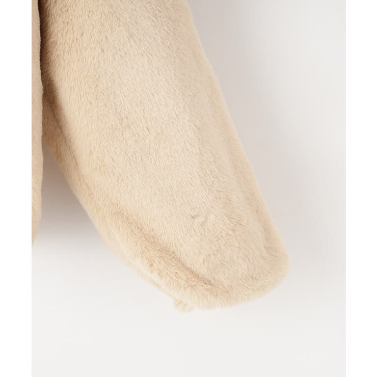 【130-150cm/スクール】耳付きエコファーパーカ | SHOO・LA・RUE | 詳細画像4 