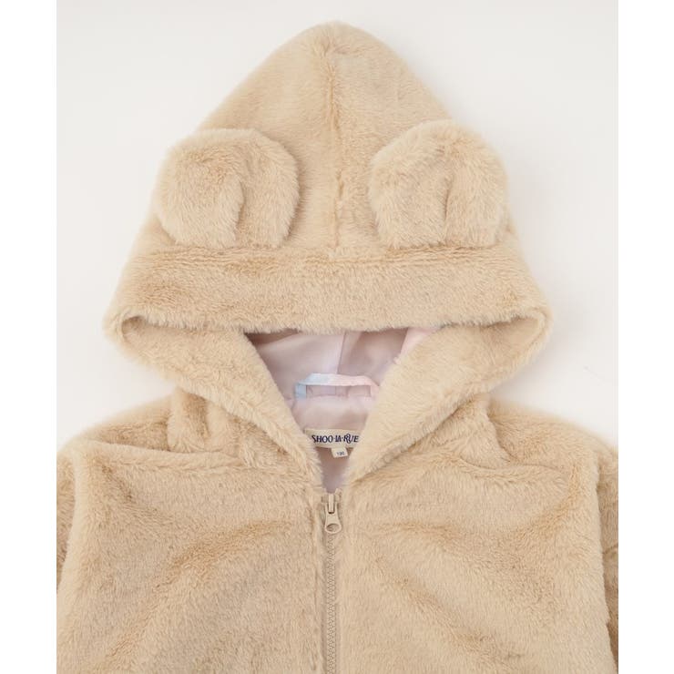 【130-150cm/スクール】耳付きエコファーパーカ | SHOO・LA・RUE | 詳細画像8 