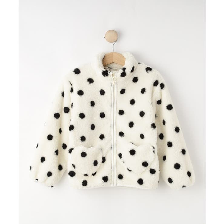 ホワイト(101) | 【100-150cm/洗える】ボアブルゾン | SHOO・LA・RUE