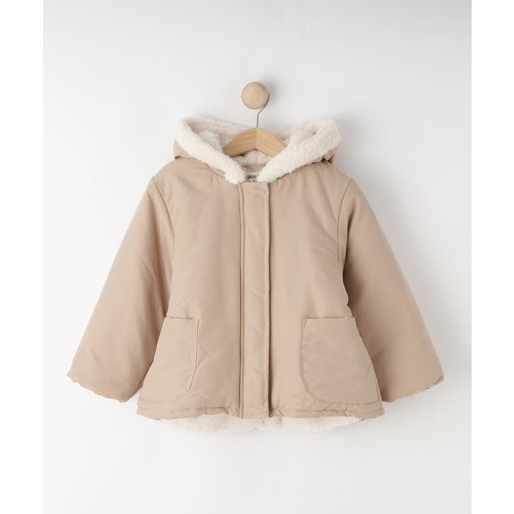 ピンクベージュ(053) | 【100-120cm】こびとフードブルゾン | SHOO・LA・RUE