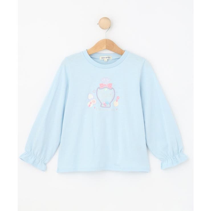 【100-150cm】オーガンジーモチーフ使いロンT | SHOO・LA・RUE | 詳細画像1 