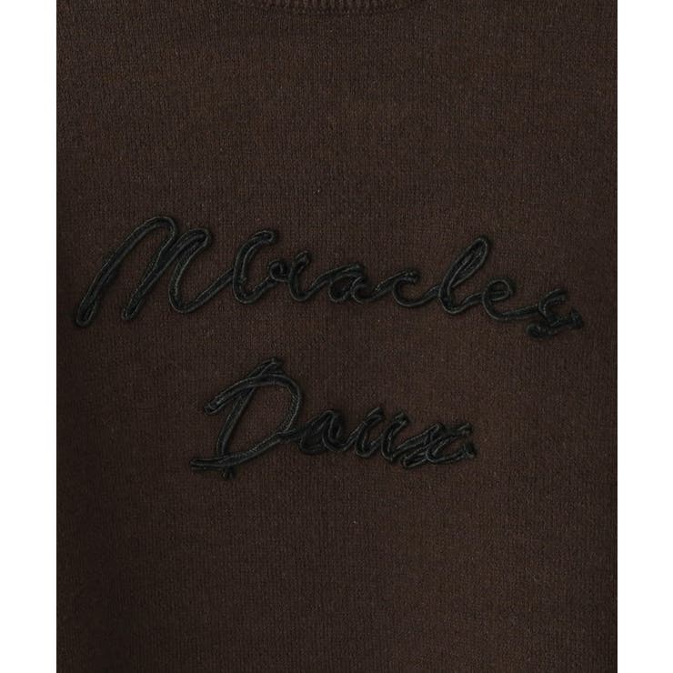 【100-150cm/リンク可/洗濯機可】ウェットライク刺繍ロゴニット | SHOO・LA・RUE | 詳細画像7 