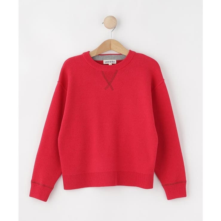 ピンク(073) | 【100-150cm/リンク可】シンプルだから使いやすい カラーニット | SHOO・LA・RUE