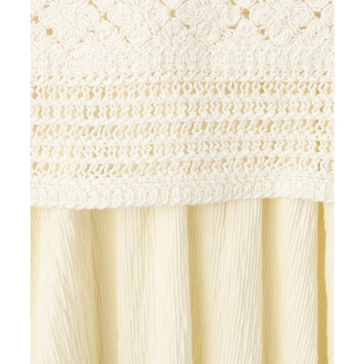 【2点セット】カギ編みベスト＋チュニックセット | SHOO・LA・RUE | 詳細画像9 