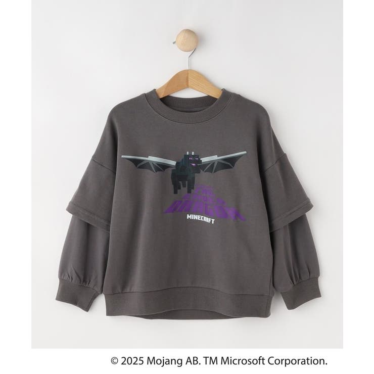 チャコールグレー(014) | 【マインクラフト】アソートプリントスウェット | SHOO・LA・RUE