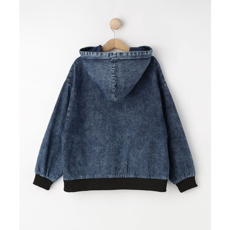 【130-150cm】デニムフードブルゾン | SHOO・LA・RUE | 詳細画像2 