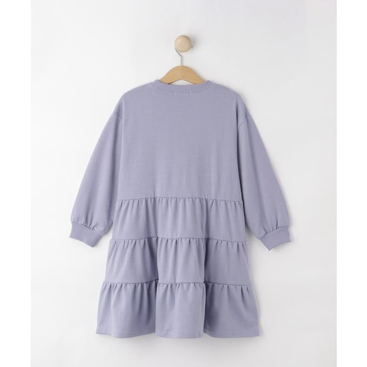 【100-150cm】ミニ裏毛ティアードワンピース | SHOO・LA・RUE | 詳細画像2 