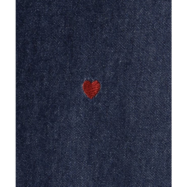 【130-150cm】刺繍使いワイドデニムパンツ | SHOO・LA・RUE | 詳細画像8 