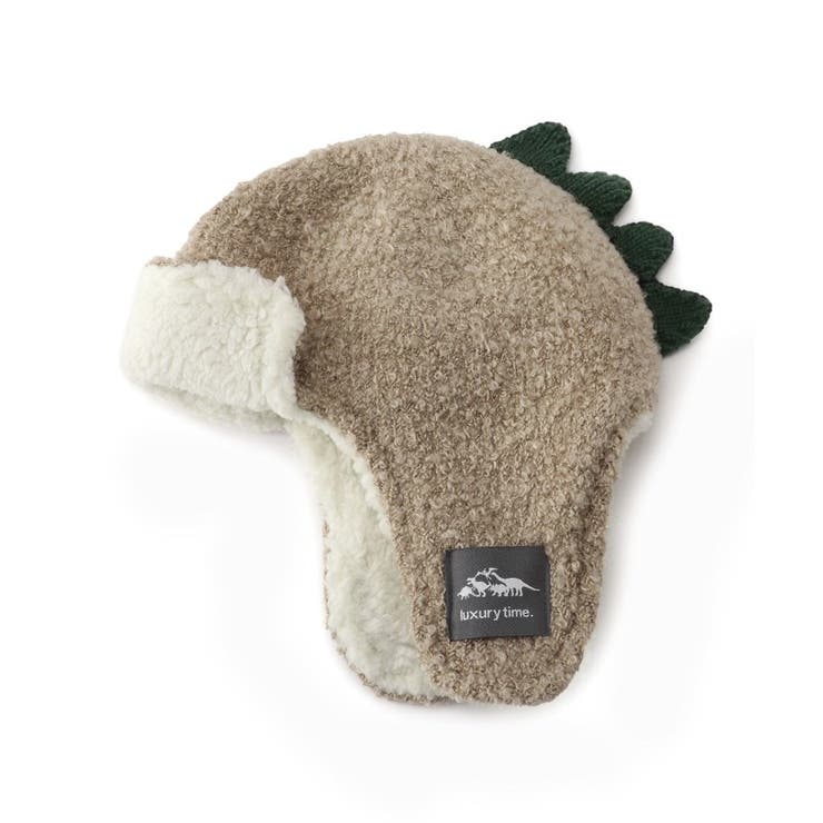 恐竜なりきり耳あて付きニット帽子 | SHOO・LA・RUE | 詳細画像1 