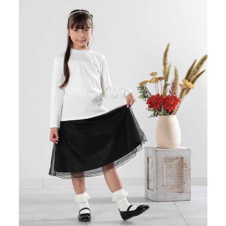 【100-140cm/プチセレ】フリルレースでお上品に インナートップス | SHOO・LA・RUE | 詳細画像10 