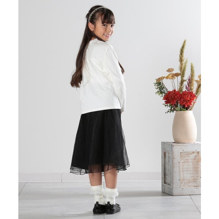 【100-140cm/プチセレ】フリルレースでお上品に インナートップス | SHOO・LA・RUE | 詳細画像9 