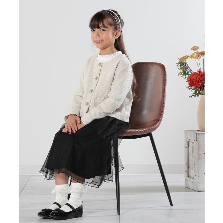 【100-140cm/プチセレ】フリルレースでお上品に インナートップス | SHOO・LA・RUE | 詳細画像8 