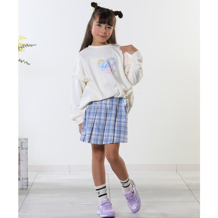 【110-140cm】チャーム付きチェックプリーツスカパン | SHOO・LA・RUE | 詳細画像14 