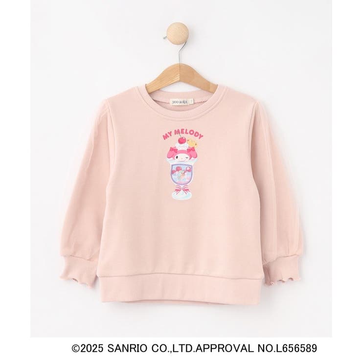 ライトピンク(070) | 【サンリオキャラクターズ】袖チュールモチーフスウェット | SHOO・LA・RUE