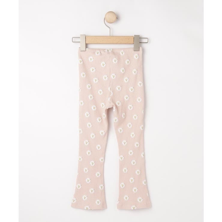 【100-120cm】フラワープリントフレアリブレギンス | SHOO・LA・RUE | 詳細画像2 