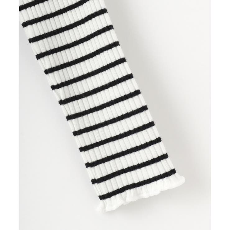 【100-150cm】刺繍ロゴ使いリブロンT | SHOO・LA・RUE | 詳細画像4 