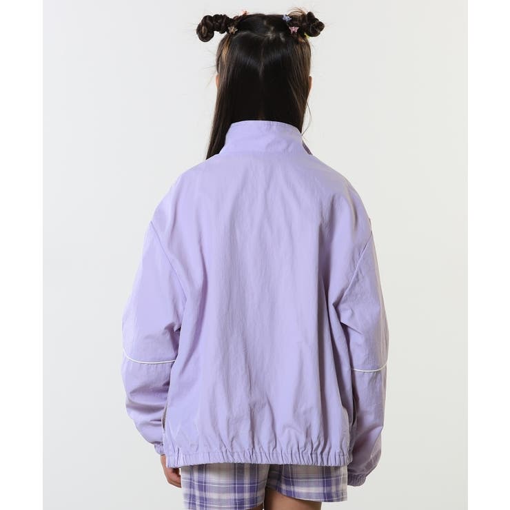 【100-150cm/洗える/男女兼用】スタンドカラー パイピングブルゾン | SHOO・LA・RUE | 詳細画像20 