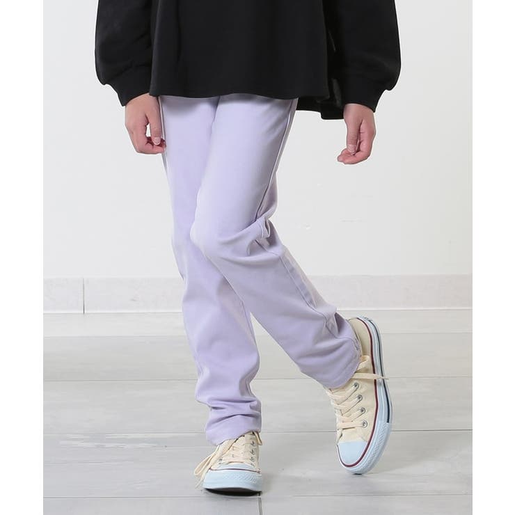 ラベンダー(080) | 【100-150cm/洗える/男女兼用】ストレッチ カラースキニーパンツ | SHOO・LA・RUE