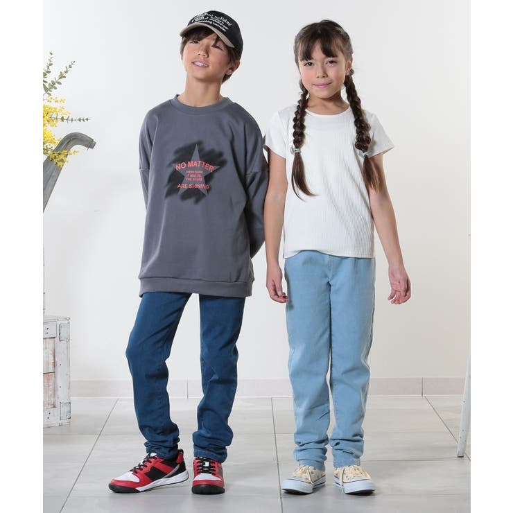 【100-150cm/洗える/男女兼用】ストレッチ デニムスキニーパンツ | SHOO・LA・RUE | 詳細画像17 