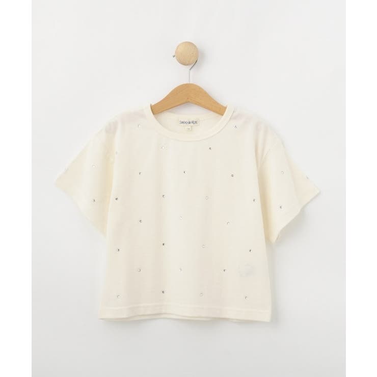 【100-150cm】キラキラワイドTシャツ | SHOO・LA・RUE | 詳細画像1 