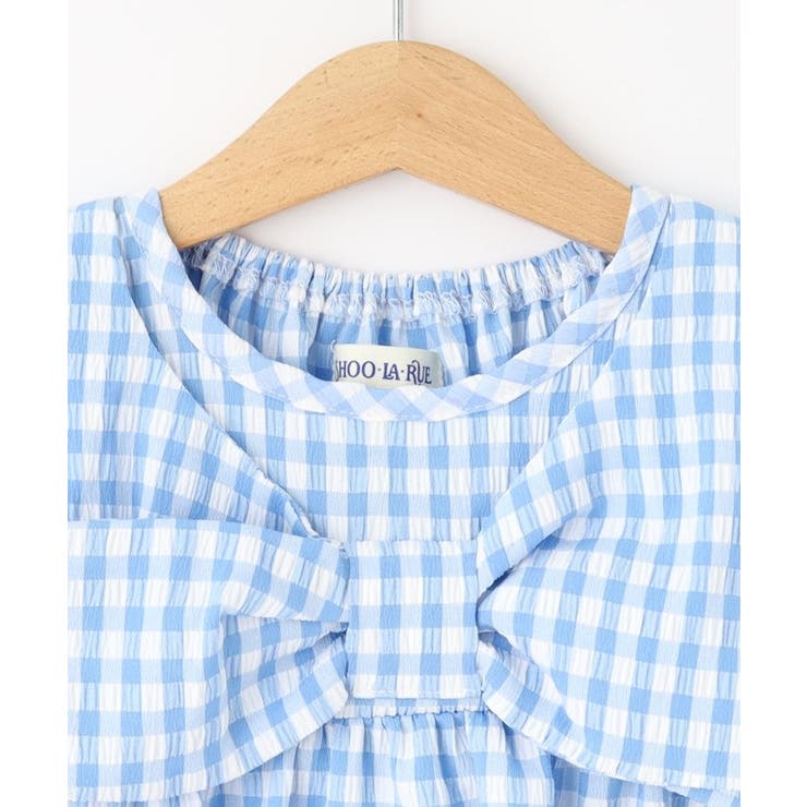 【100-150cm】着るだけでコーデが決まる ギンガムチェックセットアップ | SHOO・LA・RUE | 詳細画像4 