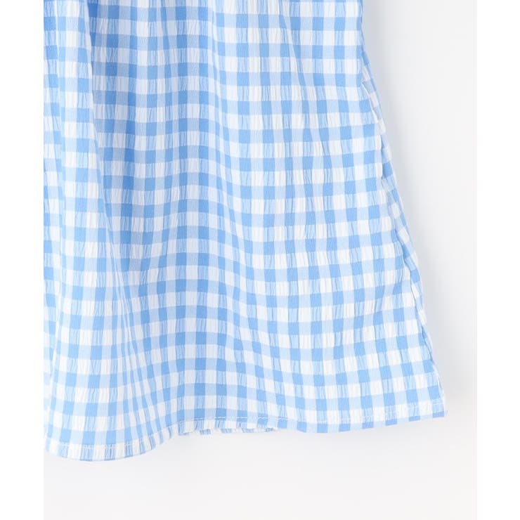 【100-150cm】着るだけでコーデが決まる ギンガムチェックセットアップ | SHOO・LA・RUE | 詳細画像7 