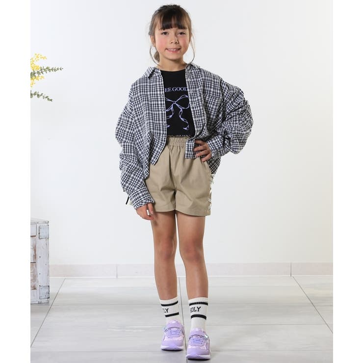 【洗える 100 150cm】お袖リボンがアクセント | SHOO・LA・RUE | 詳細画像12 