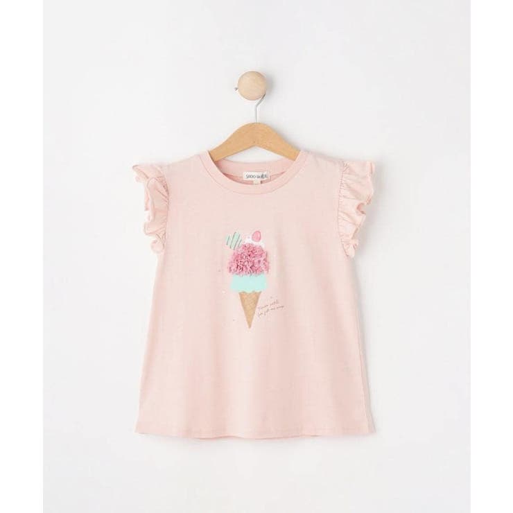 【100-150cm/ひんやり】花びらモチーフTシャツ | SHOO・LA・RUE | 詳細画像2 