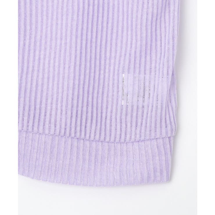 シアーリブ編みニットソーカーディガン | SHOO・LA・RUE | 詳細画像5 