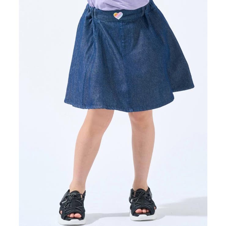 ブルー(093) | 【100-150cm/ひんやり】インパン付きフレアスカート | SHOO・LA・RUE