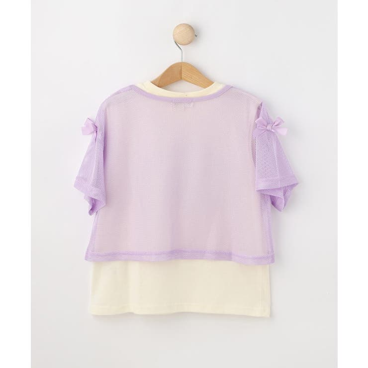 【130-150cm/2点セット】メッシュセットプルオーバー | SHOO・LA・RUE | 詳細画像2 