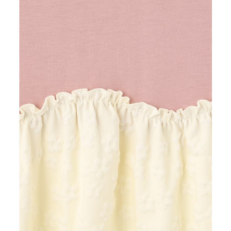 【100-120cm】フラワージャガードドッキングワンピース | SHOO・LA・RUE | 詳細画像6 