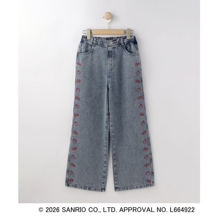 【サンリオキャラクターズ】ハローキティ刺繍デニム | SHOO・LA・RUE | 詳細画像1 