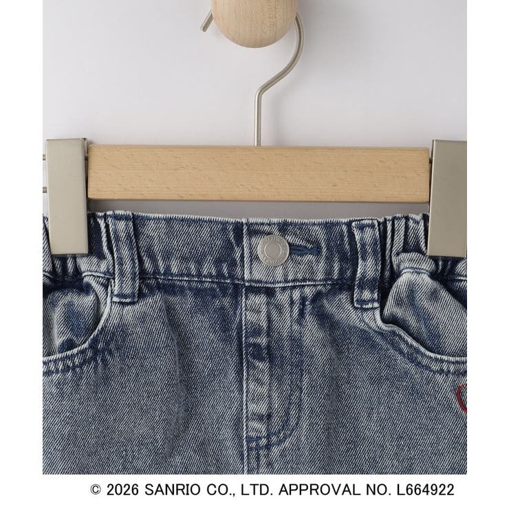 【サンリオキャラクターズ】ハローキティ刺繍デニムスカート | SHOO・LA・RUE | 詳細画像3 