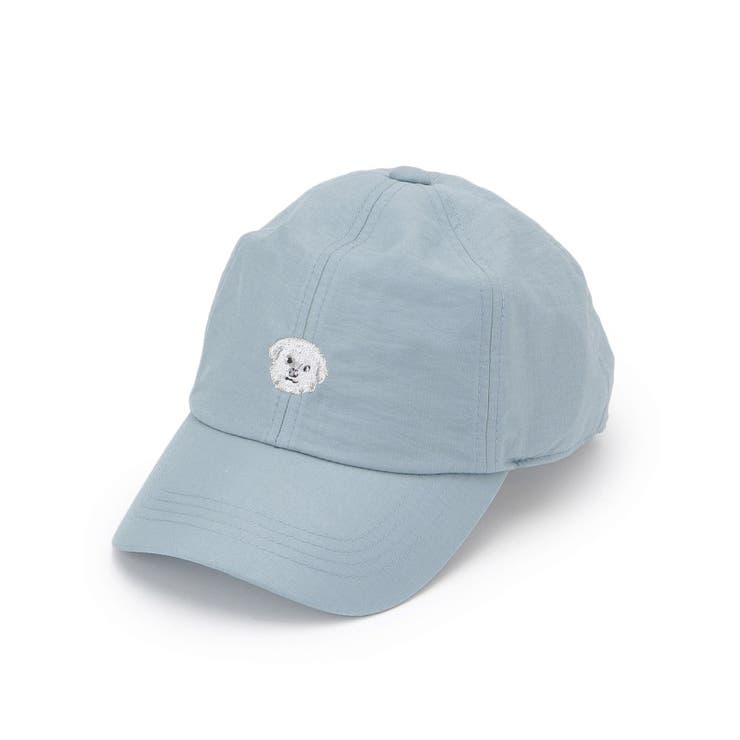 リアル犬刺繍シャイニーキャップ | SHOO・LA・RUE | 詳細画像1 