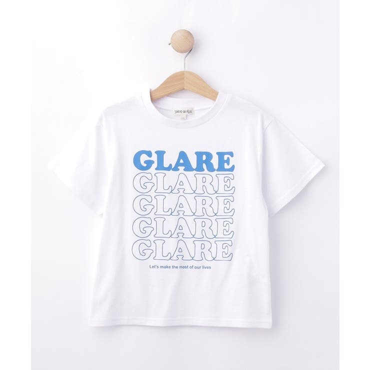 ホワイト(001) | 【100-150cm】プリントロゴTシャツ | SHOO・LA・RUE