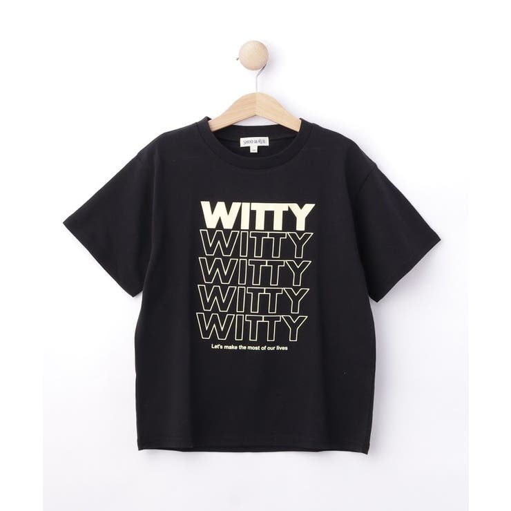 ブラック(019) | 【100-150cm】プリントロゴTシャツ | SHOO・LA・RUE