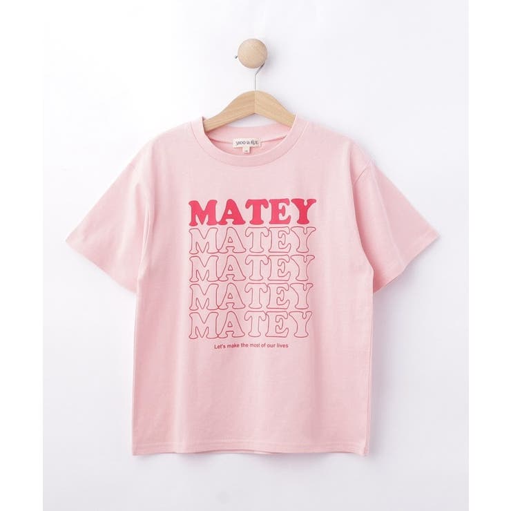 ライトピンク(070) | 【100-150cm】プリントロゴTシャツ | SHOO・LA・RUE