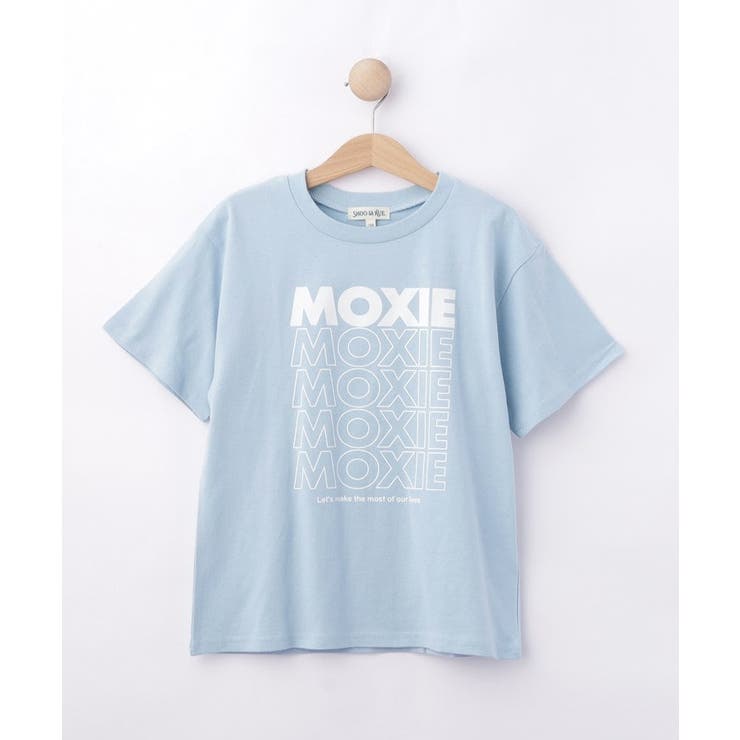 サックスブルー(090) | 【100-150cm】プリントロゴTシャツ | SHOO・LA・RUE